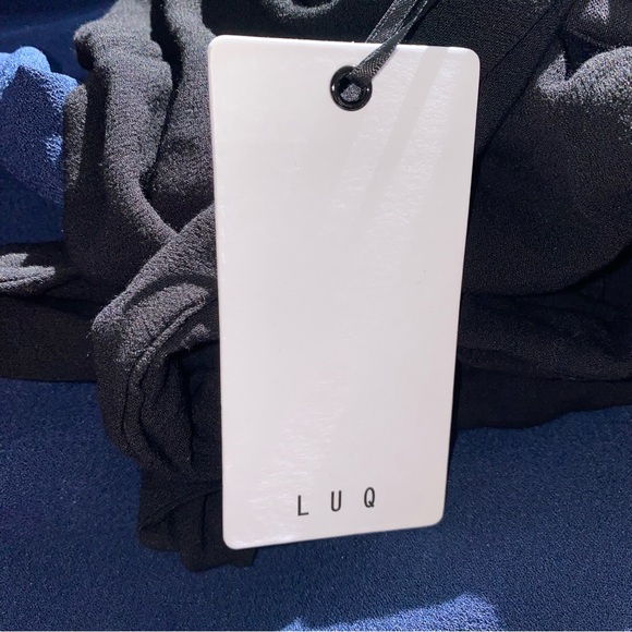 LUQ Brand Black Jersey Halter Bodysuit SZ M NWT - Picture 7 of 7